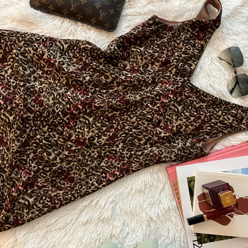 ALYN PAIGE LEOPARD PRINT DRESS SIZE 9/10